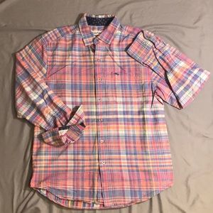 Tommy Bahama Gingham Patterned Dress Shirt